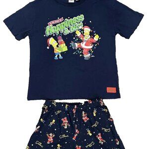 NEW The Simpson's x ZARA 2pc Short Lounge / Pajama / PJ Set - Boys 11-12